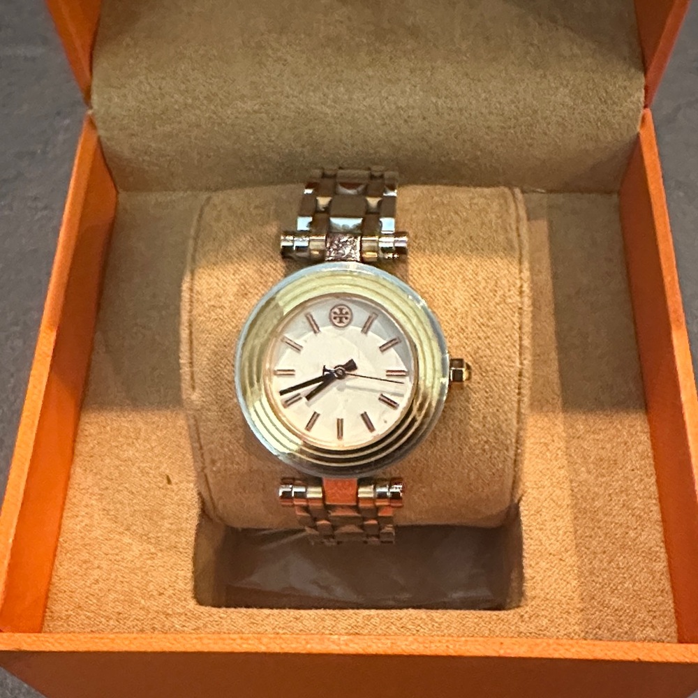 Tory Burch Gold and Silver Women's Watch